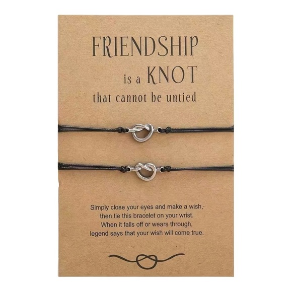 Jewelry - 🌀2/$26🌀 Make A Wish Friendship Bracelet - Knot
